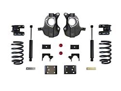 Max Trac 4-Inch Front/ 6-Inch Rear Drop Kit with Shocks (16-18 Sierra 1500 Double Cab, Crew Cab w/ Stock Cast Aluminum or Stamped Steel Control Arms, Excluding Denali)