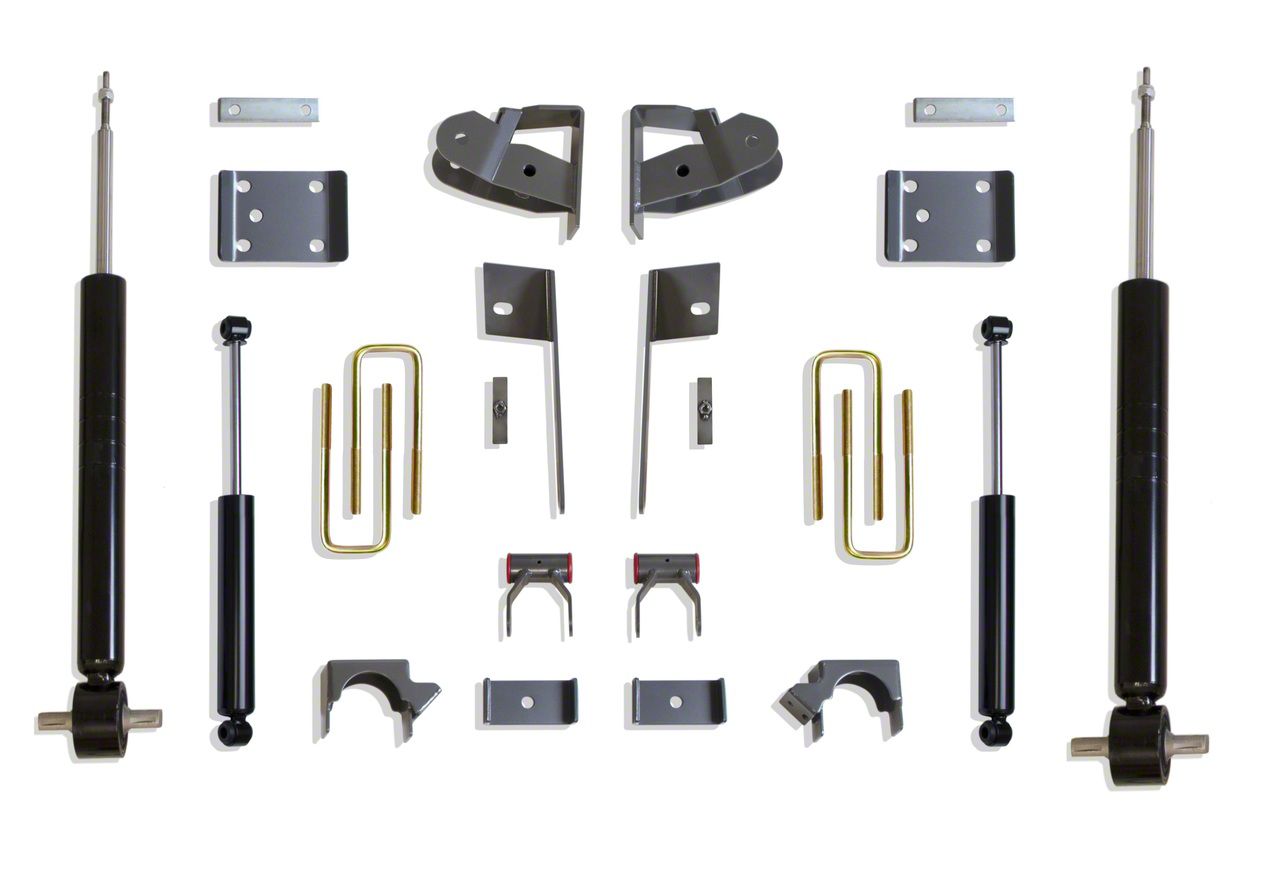 Max Trac Silverado 1500 Strut Lowering Kit; 2-Inch Front / 4-Inch Rear ...