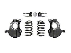 Max Trac Lowering Kit with Drop Spindles; 2-Inch Front / 4-Inch Rear (15-20 Yukon w/ Autoride or MagneRide)