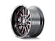 Mayhem Wheels Apollo Gloss Black Milled with Prism Red 5-Lug Wheel; 20x9; 0mm Offset (02-08 RAM 1500, Excluding Mega Cab)