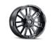 Mayhem Wheels Apollo Gloss Black Milled 5-Lug Wheel; 20x10; -19mm Offset (02-08 RAM 1500, Excluding Mega Cab)