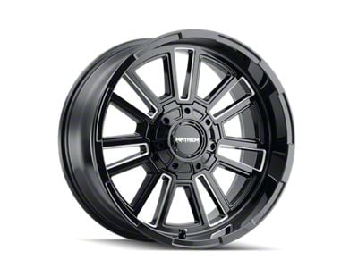 Mayhem Wheels Apollo Gloss Black Milled 5-Lug Wheel; 20x9; 0mm Offset (02-08 RAM 1500, Excluding Mega Cab)