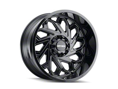 Mayhem Wheels Essex Gloss Black Milled 5-Lug Wheel; 20x9; 18mm Offset (02-08 RAM 1500, Excluding Mega Cab)