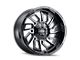 Mayhem Wheels Flywheel Gloss Black Milled 5-Lug Wheel; 20x10; -19mm Offset (02-08 RAM 1500, Excluding Mega Cab)