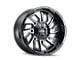 Mayhem Wheels Flywheel Gloss Black Milled 5-Lug Wheel; 20x9; 18mm Offset (02-08 RAM 1500, Excluding Mega Cab)