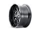 Mayhem Wheels Flywheel Gloss Black Milled 5-Lug Wheel; 20x9; 18mm Offset (02-08 RAM 1500, Excluding Mega Cab)