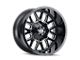 Mayhem Wheels Cogent Gloss Black Milled 6-Lug Wheel; 20x10; -24mm Offset (07-13 Sierra 1500)