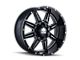 Mayhem Wheels Monstir Gloss Black Milled 6-Lug Wheel; 22x10; -19mm Offset (07-13 Sierra 1500)