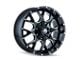 Mayhem Wheels Warrior Gloss Black Milled 6-Lug Wheel; 18x9; 18mm Offset (07-13 Sierra 1500)