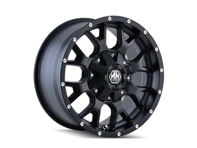 Mayhem Wheels Warrior Matte Black 6-Lug Wheel; 18x9; 18mm Offset (07-13 Sierra 1500)