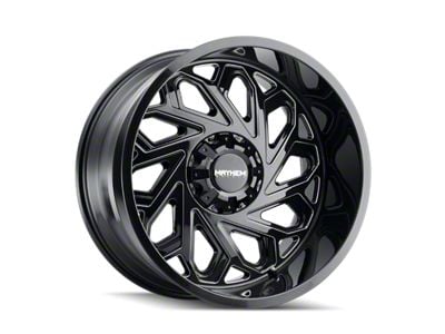 Mayhem Wheels Essex Gloss Black Milled 6-Lug Wheel; 22x12; -51mm Offset (07-13 Silverado 1500)