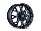 Mayhem Wheels Warrior Gloss Black Milled 6-Lug Wheel; 18x9; 18mm Offset (07-13 Silverado 1500)