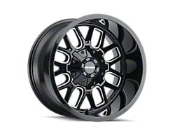 Mayhem Wheels Cogent Gloss Black Milled 6-Lug Wheel; 20x10; -24mm Offset (14-18 Sierra 1500)