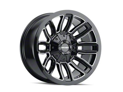 Mayhem Wheels Decoy Gloss Black Milled 8-Lug Wheel; 20x9; 0mm Offset (17-22 F-250 Super Duty)