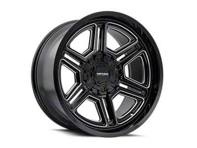 Mayhem Wheels Hermosa Gloss Black Milled 5-Lug Wheel; 20x10; -25mm Offset (94-01 RAM 1500)