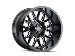 Mayhem Wheels Cogent Gloss Black Milled 6-Lug Wheel; 20x12; -51mm Offset (99-06 Sierra 1500)