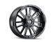 Mayhem Wheels Apollo Gloss Black Milled 6-Lug Wheel; 20x9; 18mm Offset (99-06 Silverado 1500)