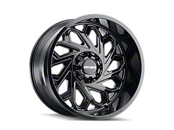 Mayhem Wheels Essex Gloss Black Milled 6-Lug Wheel; 20x10; -19mm Offset (19-24 Silverado 1500)