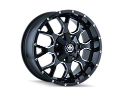 Mayhem Wheels Warrior Gloss Black Milled 6-Lug Wheel; 22x12; -44mm Offset (19-24 Silverado 1500)