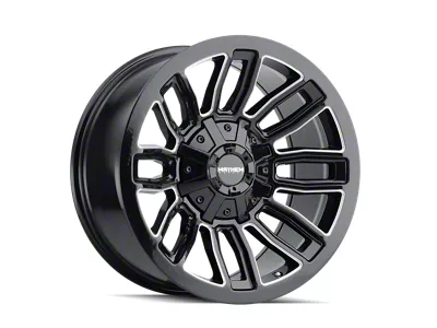 Mayhem Wheels Decoy Gloss Black Milled 8-Lug Wheel; 20x9; 18mm Offset (01-06 Sierra 2500 HD)