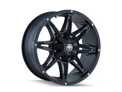 Mayhem Wheels Rampage Matte Black 8-Lug Wheel; 18x9; -12mm Offset (01-06 Sierra 2500 HD)