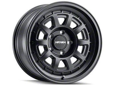 Mayhem Wheels Voyager Matte Black 8-Lug Wheel; 18x9; 0mm Offset (01-06 Silverado 3500 HD SRW)