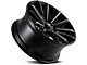 Mayhem Wheels Crossfire Gloss Black Milled 6-Lug Wheel; 22x9.5; 25mm Offset (04-08 F-150)