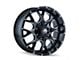 Mayhem Wheels Warrior Gloss Black Milled 8-Lug Wheel; 18x9; 18mm Offset (11-14 Sierra 3500 HD SRW)