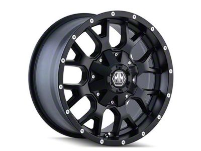 Mayhem Wheels Warrior Matte Black 8-Lug Wheel; 18x9; 18mm Offset (11-14 Silverado 2500 HD)