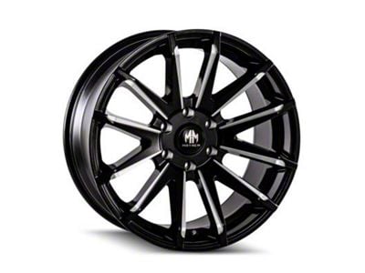 Mayhem Wheels Crossfire Gloss Black Milled 6-Lug Wheel; 22x9.5; 25mm Offset (07-14 Tahoe)