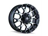 Mayhem Wheels Warrior Black Machined 6-Lug Wheel; 20x9; 18mm Offset (07-14 Tahoe)