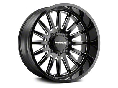 Mayhem Wheels Utopia Gloss Black Milled 6-Lug Wheel; 20x9; 18mm Offset (09-14 F-150)