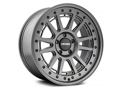 Mayhem Wheels Compass Matte Gunmetal 6-Lug Wheel; 18x9; 18mm Offset (14-18 Silverado 1500)