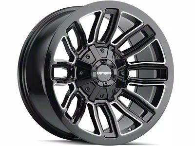 Mayhem Wheels Decoy Gloss Black Milled 6-Lug Wheel; 20x9; 11mm Offset (14-18 Silverado 1500)