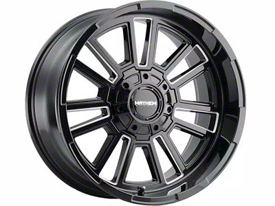 Mayhem Wheels Apollo Gloss Black Milled 6-Lug Wheel; 20x10; -19mm Offset (15-20 F-150)