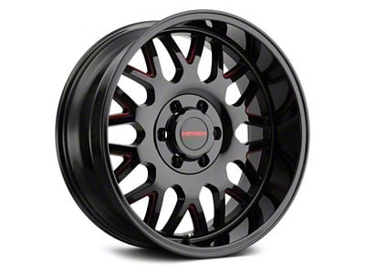 Mayhem Wheels Tripwire Black with Prism Red 6-Lug Wheel; 20x10; -19mm Offset (15-20 F-150)