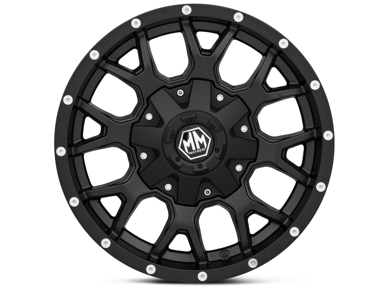 Mayhem Wheels F-150 Warrior Matte Black 6-Lug Wheel; 20x9; -8mm Offset ...