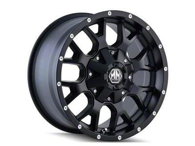 Mayhem Wheels Warrior Matte Black 8-Lug Wheel; 18x9; 18mm Offset (15-19 Sierra 3500 HD SRW)