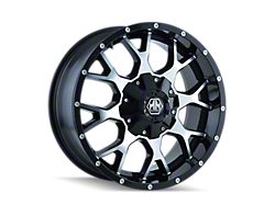 Mayhem Wheels Warrior Gloss Black Machined 8-Lug Wheel; 20x10; -25mm Offset (15-19 Silverado 2500 HD)