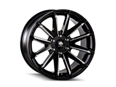 Mayhem Wheels Crossfire Gloss Black Milled 6-Lug Wheel; 22x9.5; 25mm Offset (15-20 Yukon)