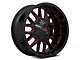 Mayhem Wheels Cogent Black with Prism Red 6-Lug Wheel; 20x9; 0mm Offset (99-06 Sierra 1500)