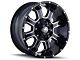 Mayhem Wheels Fierce Gloss Black Milled 6-Lug Wheel; 20x10; -19mm Offset (99-06 Silverado 1500)