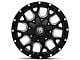 Mayhem Wheels Warrior Black Milled 6-Lug Wheel; 17x9; -12mm Offset (99-06 Silverado 1500)