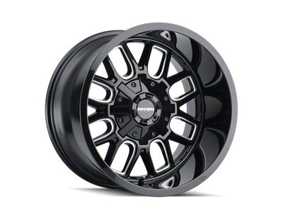 Mayhem Wheels Cogent Black Milled 6-Lug Wheel; 20x10; -19mm Offset (19-25 Sierra 1500)