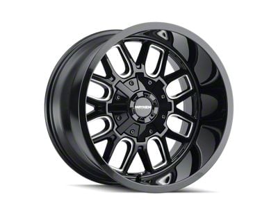 Mayhem Wheels Cogent Black Milled 6-Lug Wheel; 20x9; 0mm Offset (19-25 Sierra 1500)