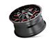 Mayhem Wheels Warrior Black with Prism Red 6-Lug Wheel; 20x9; 18mm Offset (19-24 Sierra 1500)