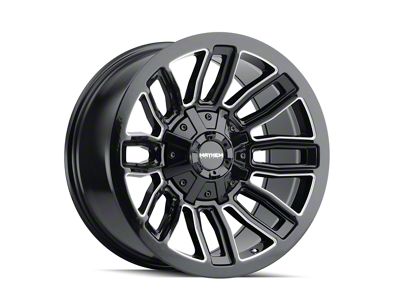 Mayhem Wheels Decoy Gloss Black Milled 6-Lug Wheel; 20x9; 0mm Offset (07-13 Sierra 1500)