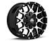 Mayhem Wheels Warrior Black Machined 6-Lug Wheel; 18x9; -12mm Offset (07-13 Sierra 1500)