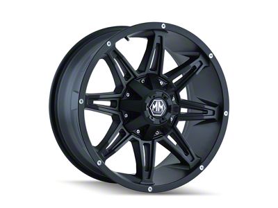 Mayhem Wheels Rampage Matte Black 6-Lug Wheel; 17x9; -12mm Offset (07-13 Silverado 1500)