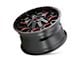 Mayhem Wheels Warrior Black with Prism Red 6-Lug Wheel; 20x9; 18mm Offset (09-14 F-150)